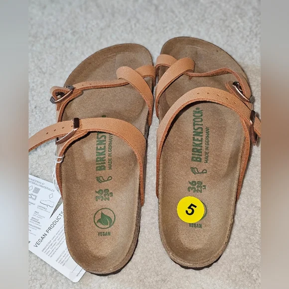Birkenstock Light Brown Adjustable Sandals - Picture 2 of 4